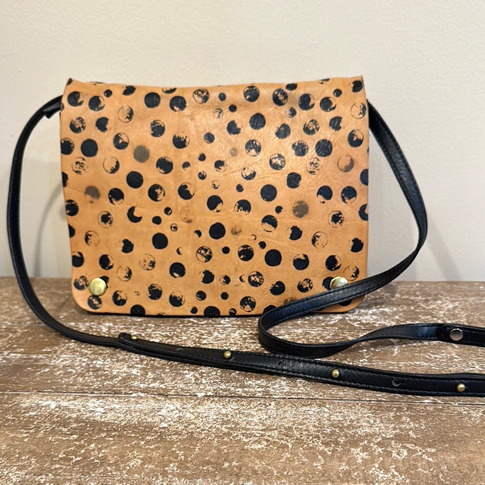“Minor History “Stylish Polka Dot Leather Crossbody Bag